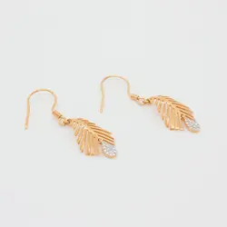 گوشواره طلا طرح برگ C0016