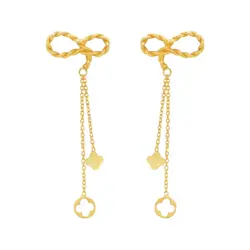 نیمست طلا طرح پاپیون C0030