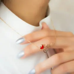 ست طلا طرح عشق C0021