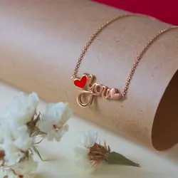 ست طلا طرح عشق C0021