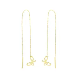 گوشواره بخیه ای طرح پروانه GE008