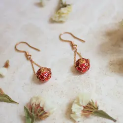 گوشواره طلا طرح انار C0024