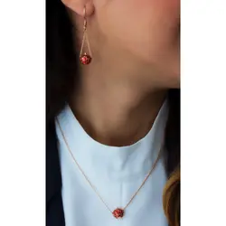 نیمست طلا طرح انار C0024