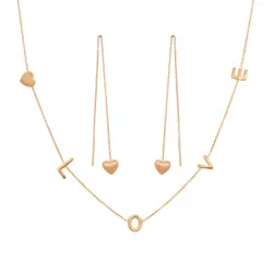 نیمست طلا طرح عشق C0026