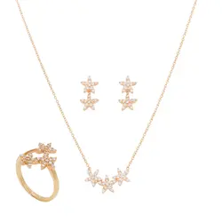 ست طلا طرح ستاره C0017