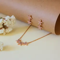 ست طلا طرح ستاره C0017