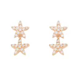 ست طلا طرح ستاره C0017