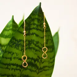 گوشواره آویز بینهایت F0004