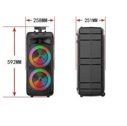 اسپیکرچمدانی شارژی وبرقی ZQS-8211