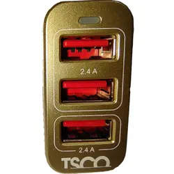شارژر فندکی TSCO  مدل TCG18 همراه با کابل ios