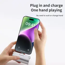 مینی پاوربانک همراه راک مخصوص آیفون P82 Lightning 4800mAh - هزارتو