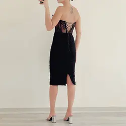 پیراهن شب میدی تاپ لکس دراپه