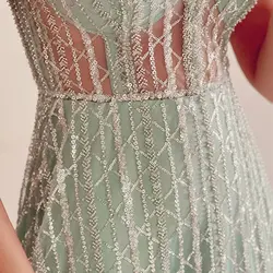 پیراهن کار شده ماکسی تیفانی