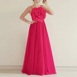 پیراهن ماکسی رز قرمز