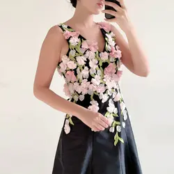 پیراهن ماکسی تافته گل برجسته