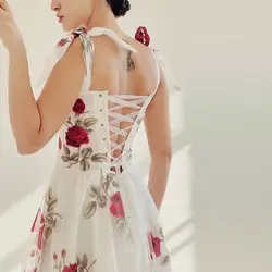 پیراهن تاپ لکس اورگانزا گل دار