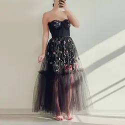 پیراهن تور تاپ لکس ماکسی