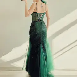 پیراهن ماکسی تاپ لکس جسمیکو سبز