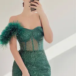 پیراهن ماکسی تاپ لکس جسمیکو سبز