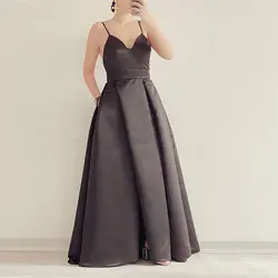 پیراهن شب ماکسی ساتن آمریکایی