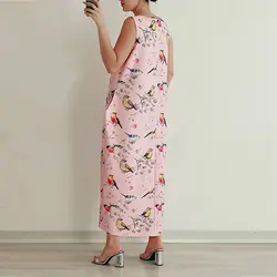 پیراهن گاباردین سیمرغ صورتی