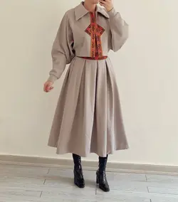 کت کیمونو و دامن دورس و سوزندوزی بلوچی