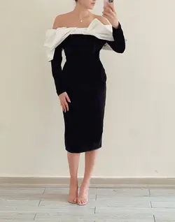 پیراهن میدی مخمل ونوس و تافته