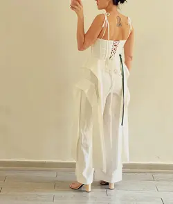 اورال لینن گل لاله سفید