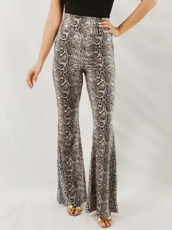 Animal print trousers