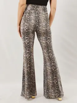 Animal print trousers