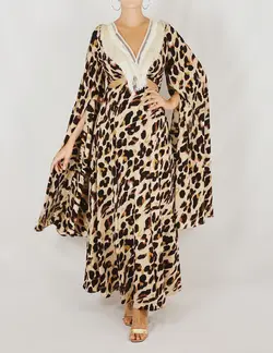 HOBRAT animal print  dress