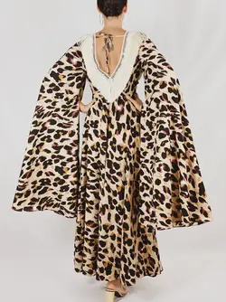 HOBRAT animal print  dress