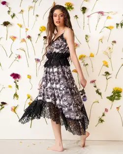 HOBRAT face&amp;mirror  sleepwear dress