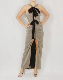 HOBRAT silver maxi dress