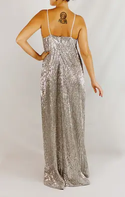 Silver Sequin dress