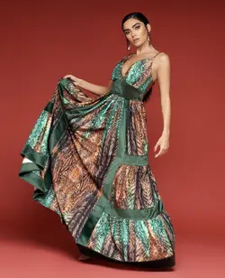 HOBRAT velvet maxi dress