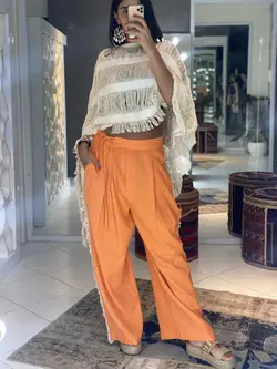 HOBRAT BOHO LINEN TROUSERS