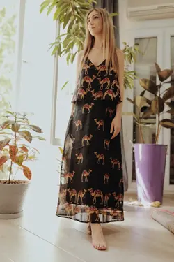 HOBRAT camel dress