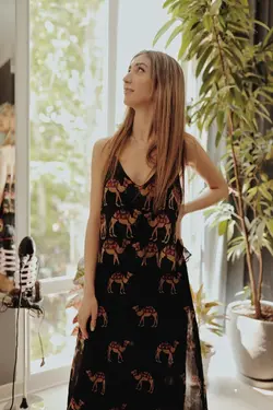 HOBRAT camel dress