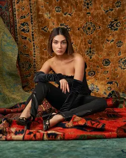 HOBRAT gabardian and leather pants