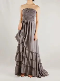 HOBRAT GREY MAXI Dress