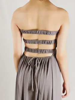 HOBRAT GREY MAXI Dress