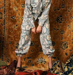 HOBRAT paisley blue pants