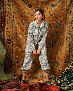 HOBRAT paisley blue pants