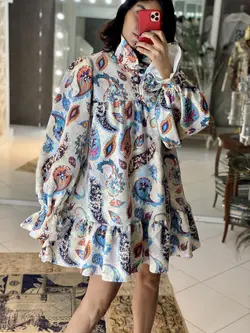 HOBRAT paisley dress