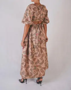HOBRAT simurgh italian gabardian Maxi dress