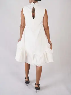 HOBRAT tafeta midi dress