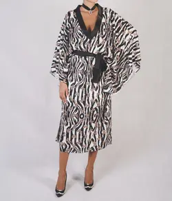 HOBRAT ZEBRA&amp;BUTTERFLY DRESS