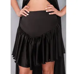 HOBRAT black silk sleepwear skirt