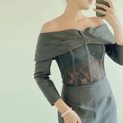 پیراهن تافته و دانتل